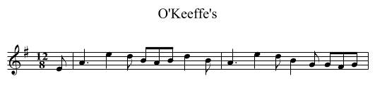 O'Keeffe's - staff notation