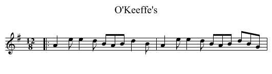 O'Keeffe's - staff notation