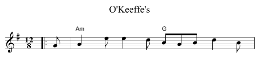 O'Keeffe's - staff notation