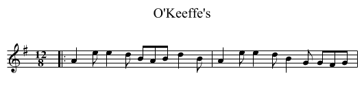 O'Keeffe's - staff notation