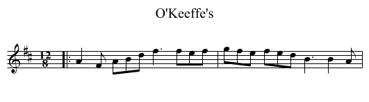 O'Keeffe's - staff notation