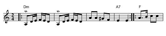Ol&aacute;hos - staff notation