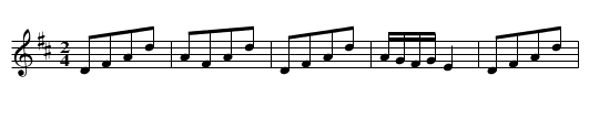 Old 1812 Q. S. - staff notation
