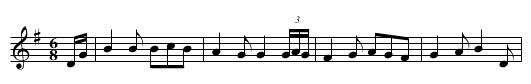 Old Amzi Eccles Tune - staff notation