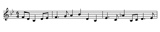 Old Arboe - staff notation
