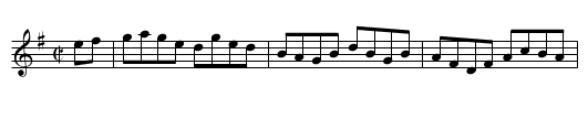 Old Blind Sow, She Stole Stole the Middlins - staff notation
