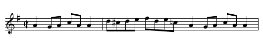 Old Bush, The - staff notation