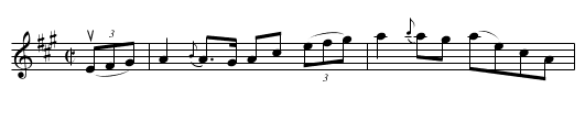 OLD CAMBRIDGE HORNPIPE - staff notation