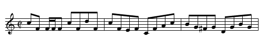 Old Cameronian, The - staff notation