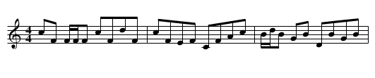 Old Cameronian, The - staff notation