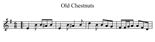 Old Chestnuts - staff notation