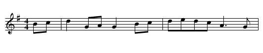 Old Common Time - staff notation
