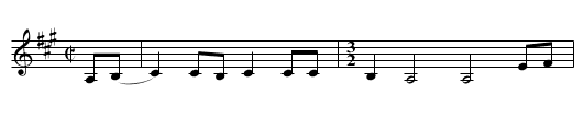 Old Coon Dog [3] - staff notation