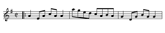 Old Copper Plate - staff notation