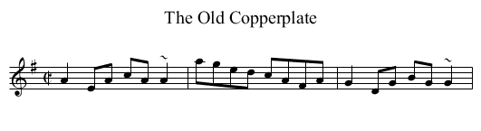 Old Copperplate, The - staff notation
