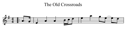 Old Crossroads, The  - staff notation