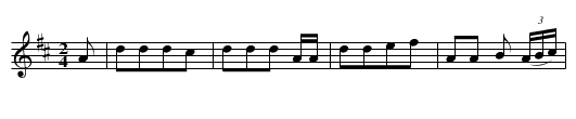 Old Dan Tucker - staff notation