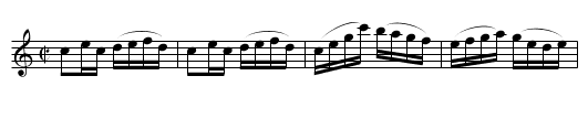 Old Dominion Reel [2] - staff notation