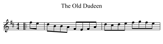 Old Dudeen, The  - staff notation