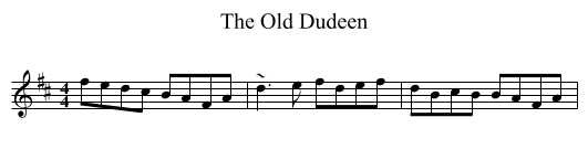 Old Dudeen, The  - staff notation
