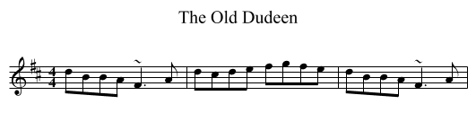 Old Dudeen, The  - staff notation