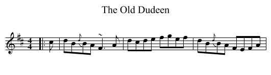 Old Dudeen, The  - staff notation
