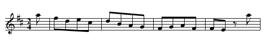 OLD ENGLISH COUNTRY DANCE - staff notation