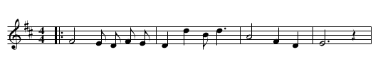 Old Folks at Home - staff notation
