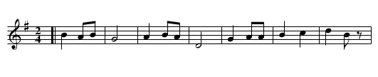 OLD FRENCH MELODY - staff notation