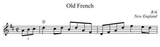 Old French - staff notation