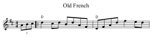 Old French - staff notation