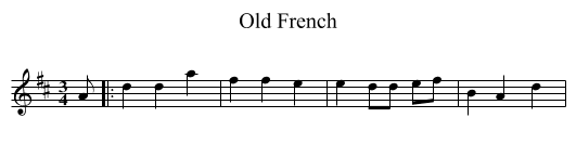 Old French - staff notation