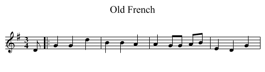 Old French - staff notation