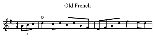 Old French - staff notation