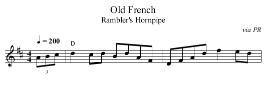 Old French - staff notation
