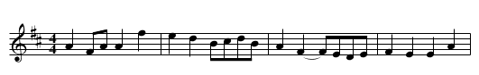 Old Greene County [1] - staff notation