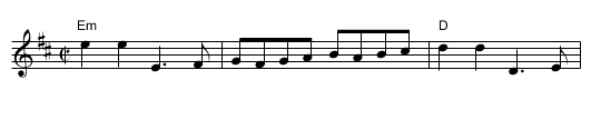 Old Grey Cat / Tam Lin - staff notation