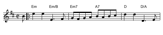 Old Grey Cat, The - staff notation