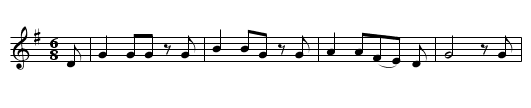 Old Grey Duck, The  - staff notation