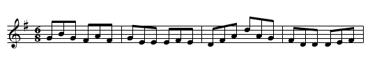 Old Grey Goose - staff notation
