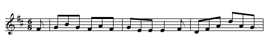 Old Grey Goose - staff notation