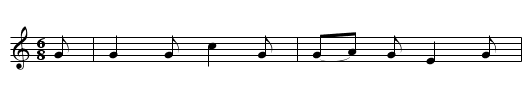 Old Grumbler - staff notation