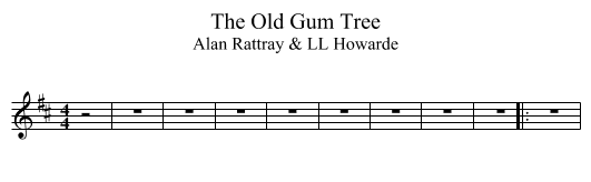 Old Gum Tree, The  - staff notation