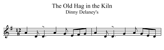 Old Hag in the Kiln, The  - staff notation