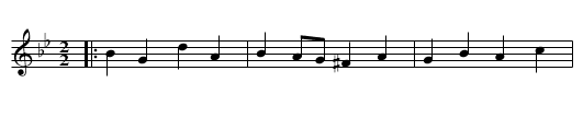 Old Harry - staff notation