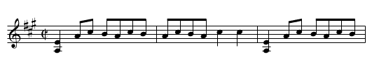 Old Hen Cackled - staff notation
