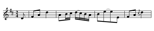 Old Hornpipe - staff notation
