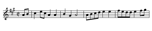 Old Jack Limber Legs - staff notation