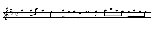 Old Jake Gillie - staff notation