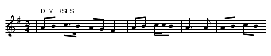 Old Joe Clark - staff notation